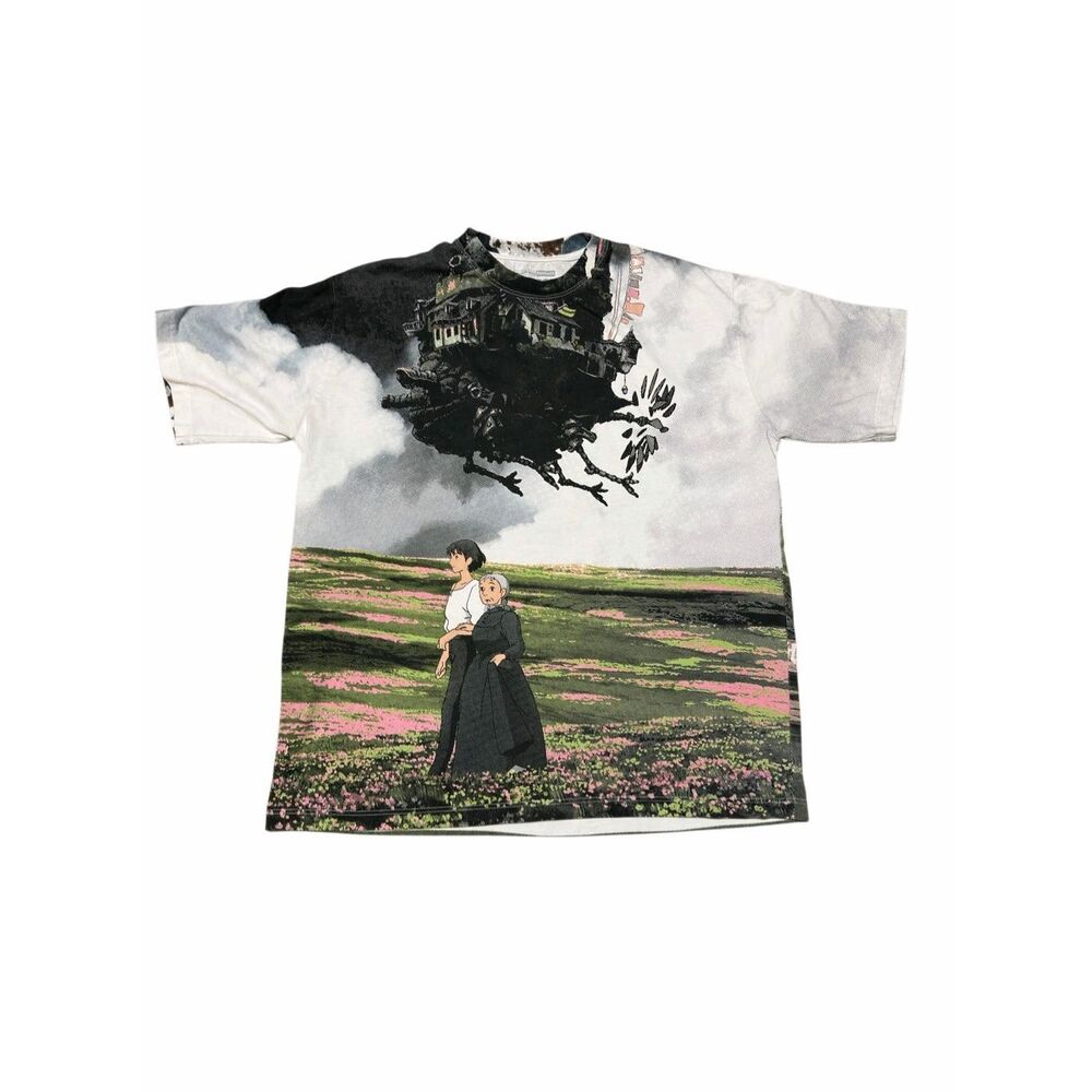 Rucking Fotten Men’s XL Howl’s Moving Castle AOP T-shirt Limited Edition 25” Pit